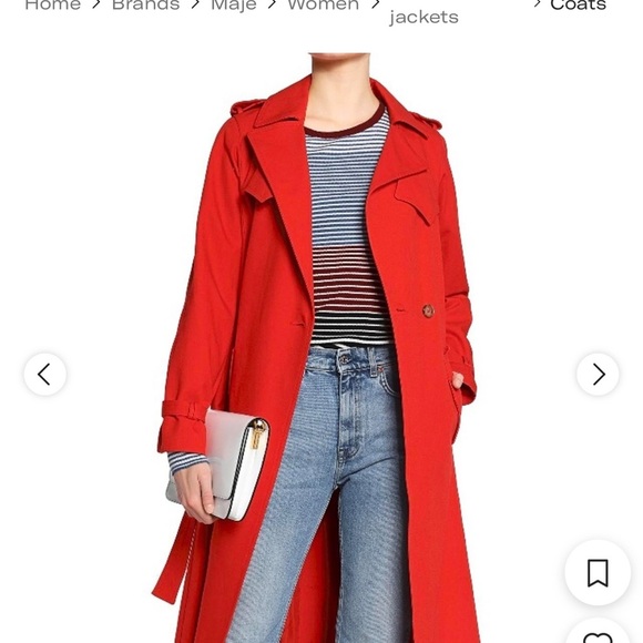 Maje Jackets & Blazers - Maje NWOT M (2 see measurements&size guide MISSING original belt- replaced